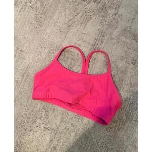 Beyond Yoga Hot Pink Sports Bra with Racerback Design S